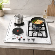 XMY 4-Zone Dual-Fuel Gas & Electric Built-In Hob
