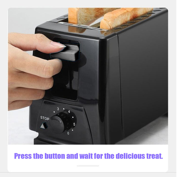 iStar ST Black 2 Slice Toaster – 6 Level Temperature Control 650W