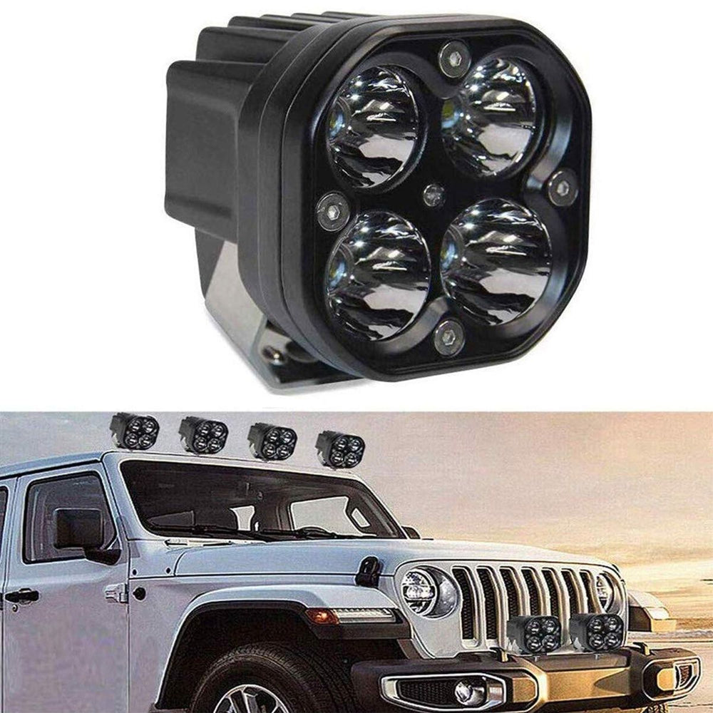 40W LED Square Driving Lights – Set of 2