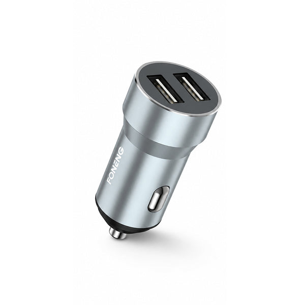 FONENG C08 Dual USB-A 2.4A Metal Car Charger