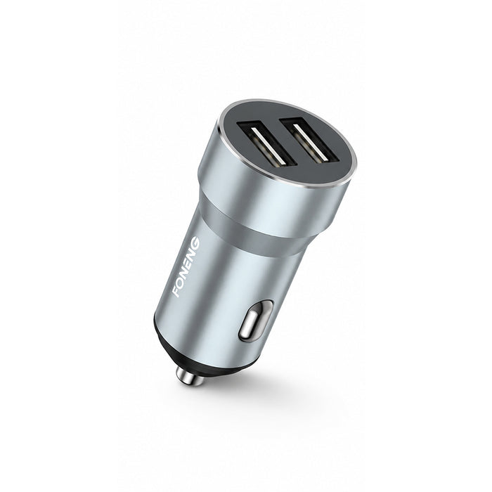 FONENG C08 Dual USB-A 2.4A Metal Car Charger