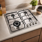 XMY RH-5006 4-Burner Built-In Gas Hob – LPG Stainless Steel
