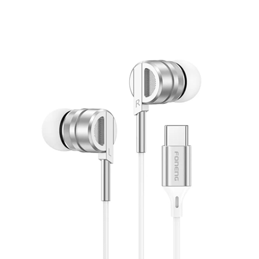 FONENG T66 Half In-Ear Wired Earphones with Microphone