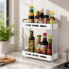 Aluminium 2-Tier Kitchen Storage Shelf & Seasoning Organizer Rack