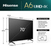 Hisense 70" A6N 4K UHD Smart TV with HDR & Dolby Vision