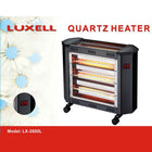 Luxell 5-Bar Electric Quartz Heater with Safety Switch & Wheels - 2000W