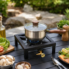 Single Large Catering Gas Burner with Heavy-Duty Boiling Ring