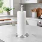Stainless Steel Countertop Paper Towel Holder with Round Base
