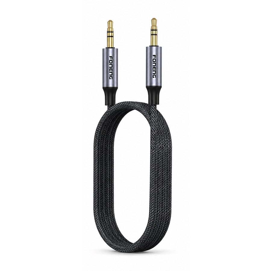 FONENG Metal AUX Audio Cable – 3.5mm / Type-C / Lightning