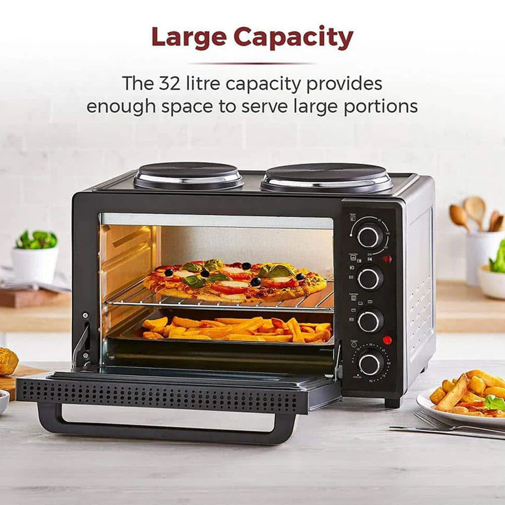 IStar 32L Electric Oven With 2 Plate Stove 3200W Smart Pick And Pay istar-32l-electric-oven-with-2-plate-stove-3200w-smart-pick-and-pay