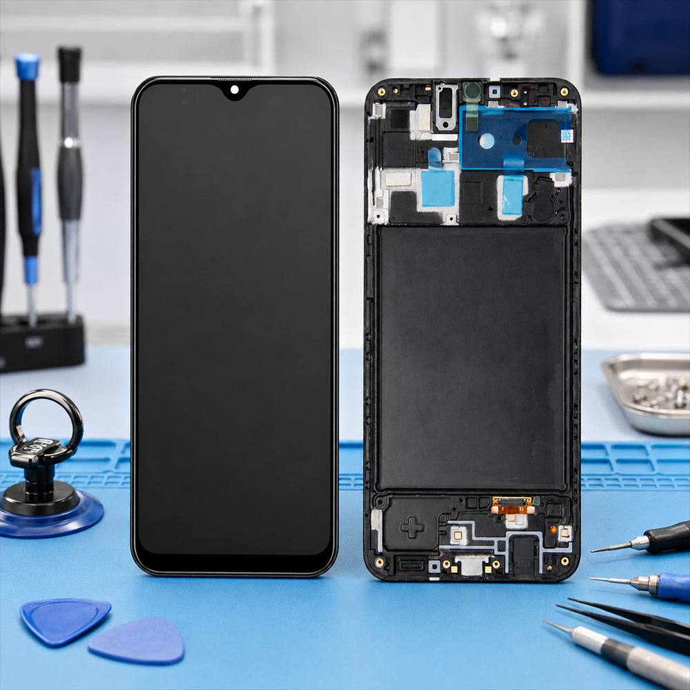 Premium OLED Screen with Frame for Samsung Galaxy A20