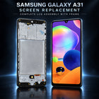 Replacement Screen with Frame for Samsung Galaxy A31