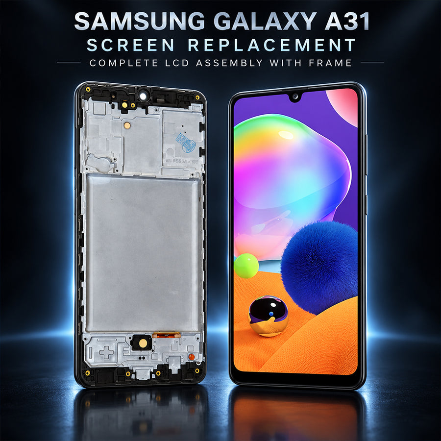 Replacement Screen with Frame for Samsung Galaxy A31