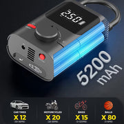 iStar 150 PSI Portable Rechargeable Tyre Inflator with LED Light