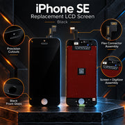 Replacement LCD Screen & Digitizer for iPhone 5S / SE 2016 - Black