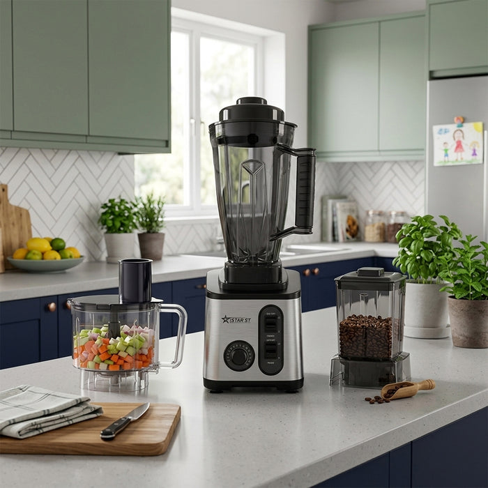 3-in-1 Multifunctional Kitchen Blender & Juicer – 350W Pure Copper Motor