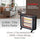 Luxell 5-Bar Electric Quartz Heater with Safety Switch & Wheels - 2000W