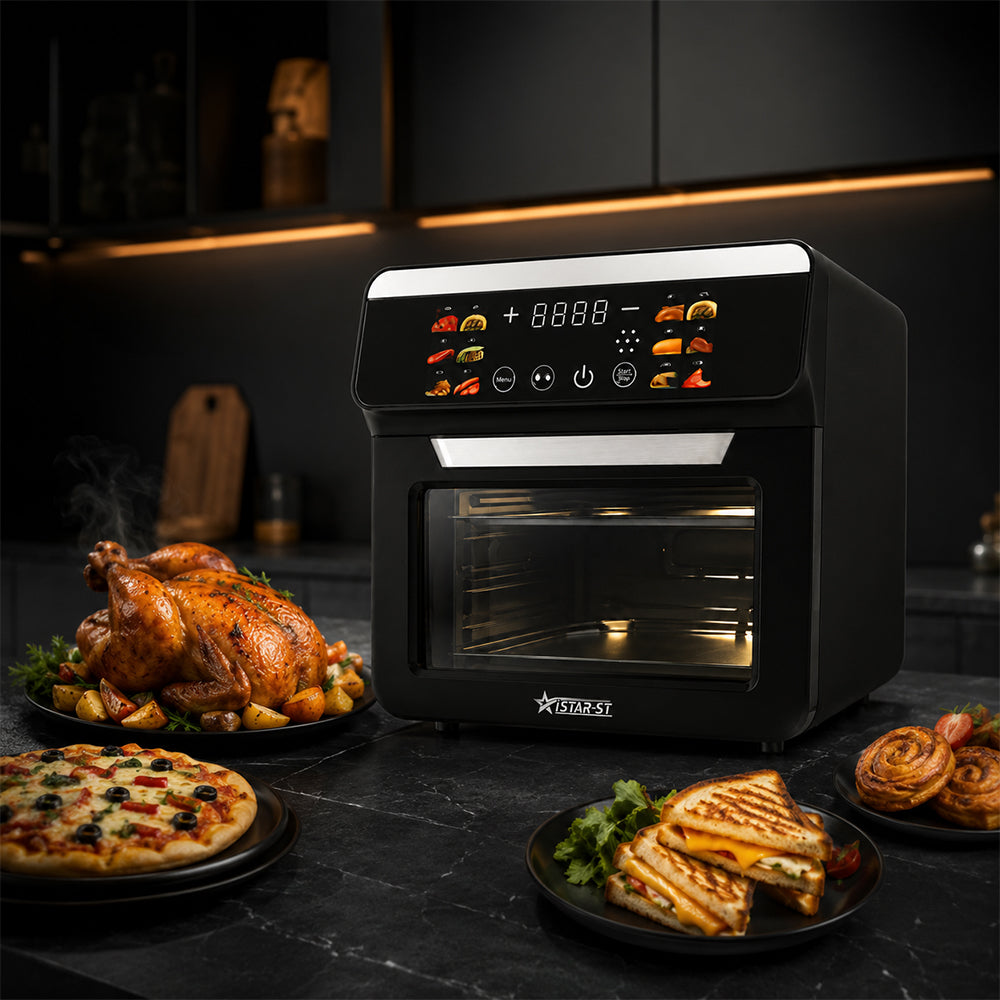 iStar-ST 14L Digital Toaster Oven with Touch Controls - Black