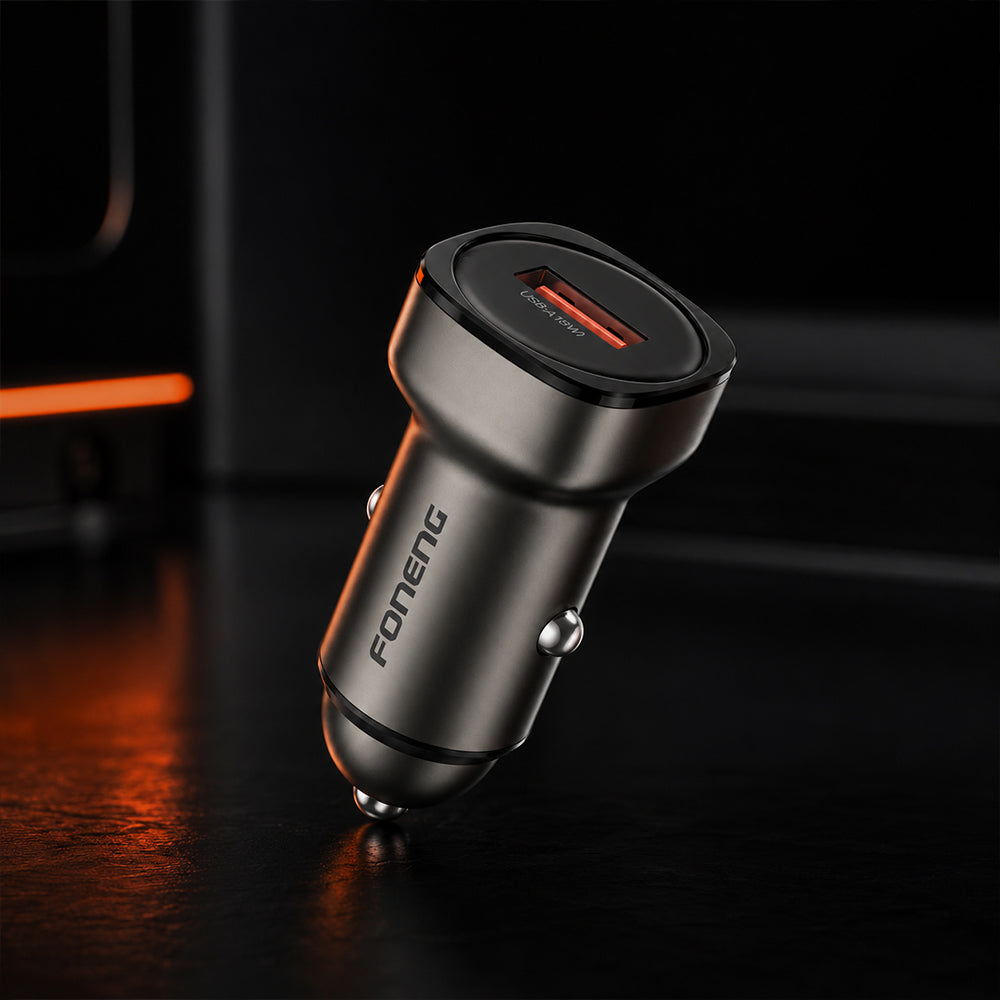 FONENG 18W USB-A Zinc Alloy Fast Car Charger