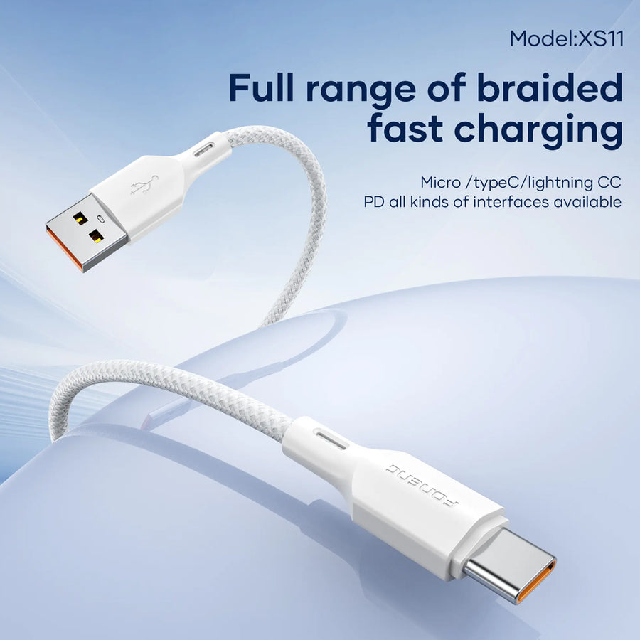 FONENG XS11 1m Braided Fast Charging Cable 60W / PD30W