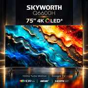 Skyworth 4K QLED Google Smart TV with 120Hz - 75 Inch