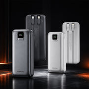 FONENG 20000mAh 22.5W Fast Charging Power Bank with 2 Built-In Cables