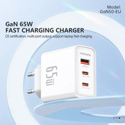 FONENG 65W 3-Port GaN Fast Charger