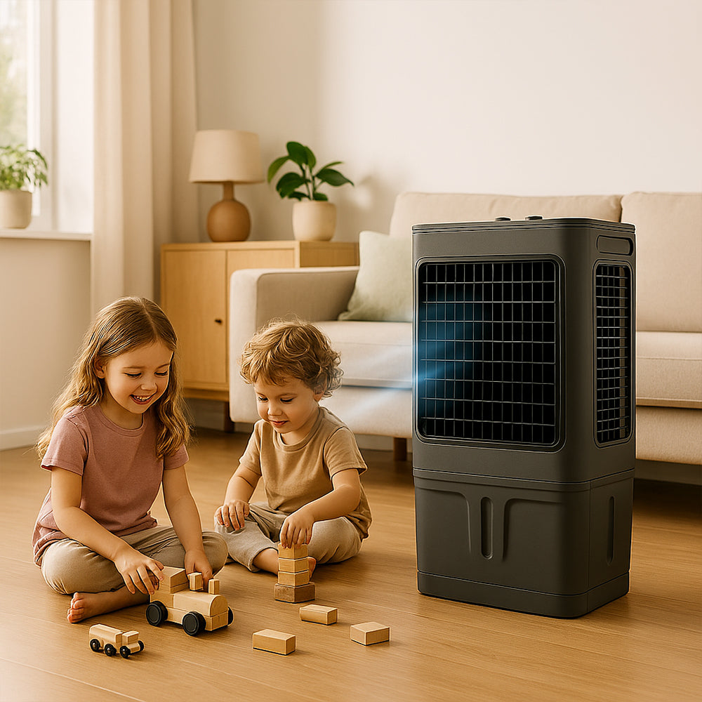 Condere Evaporative Air Cooler – 3 Speed Fan, Ice Fill & Air Swing ...