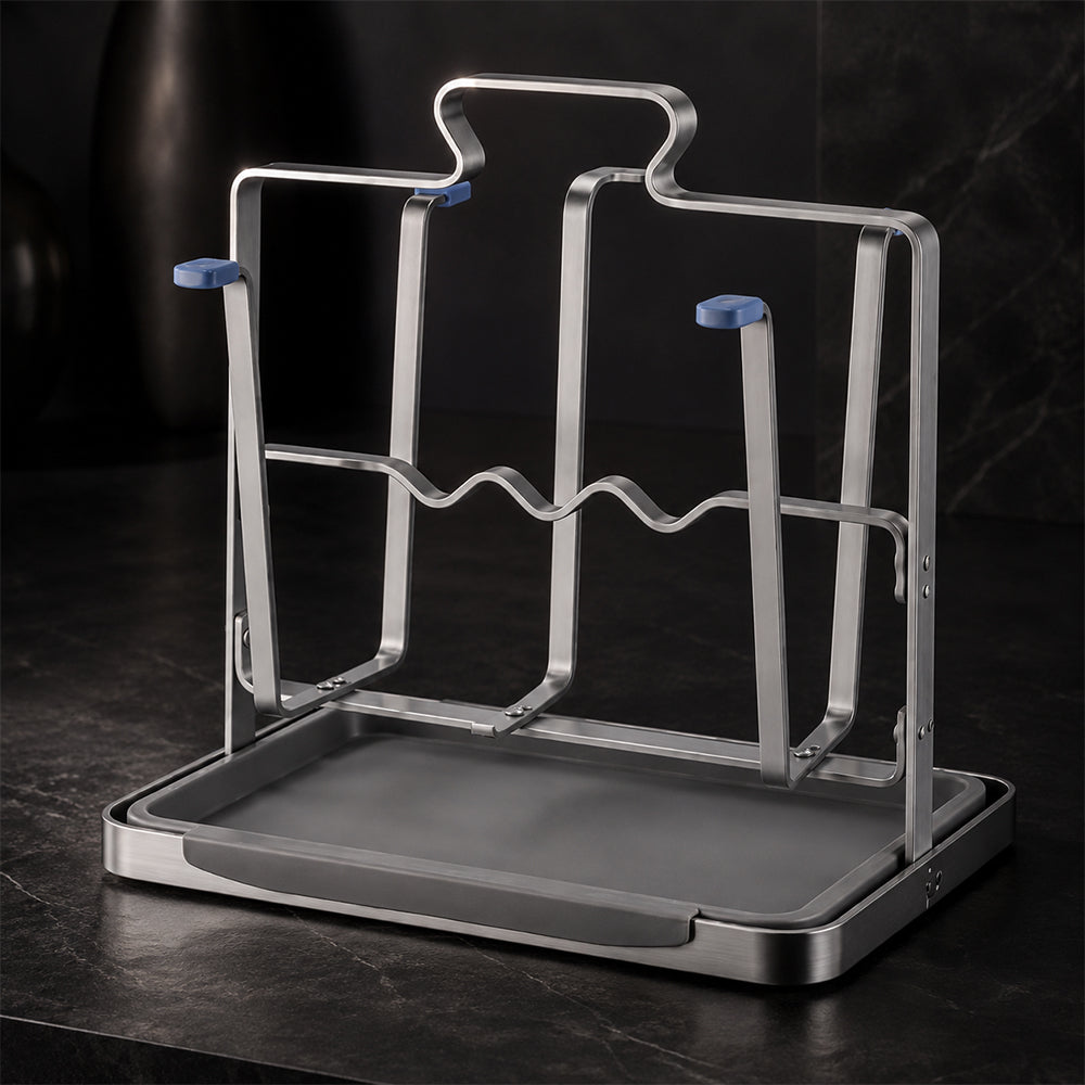 Stainless Steel Cup Drying Rack with Drip Tray for Kitchen Counter