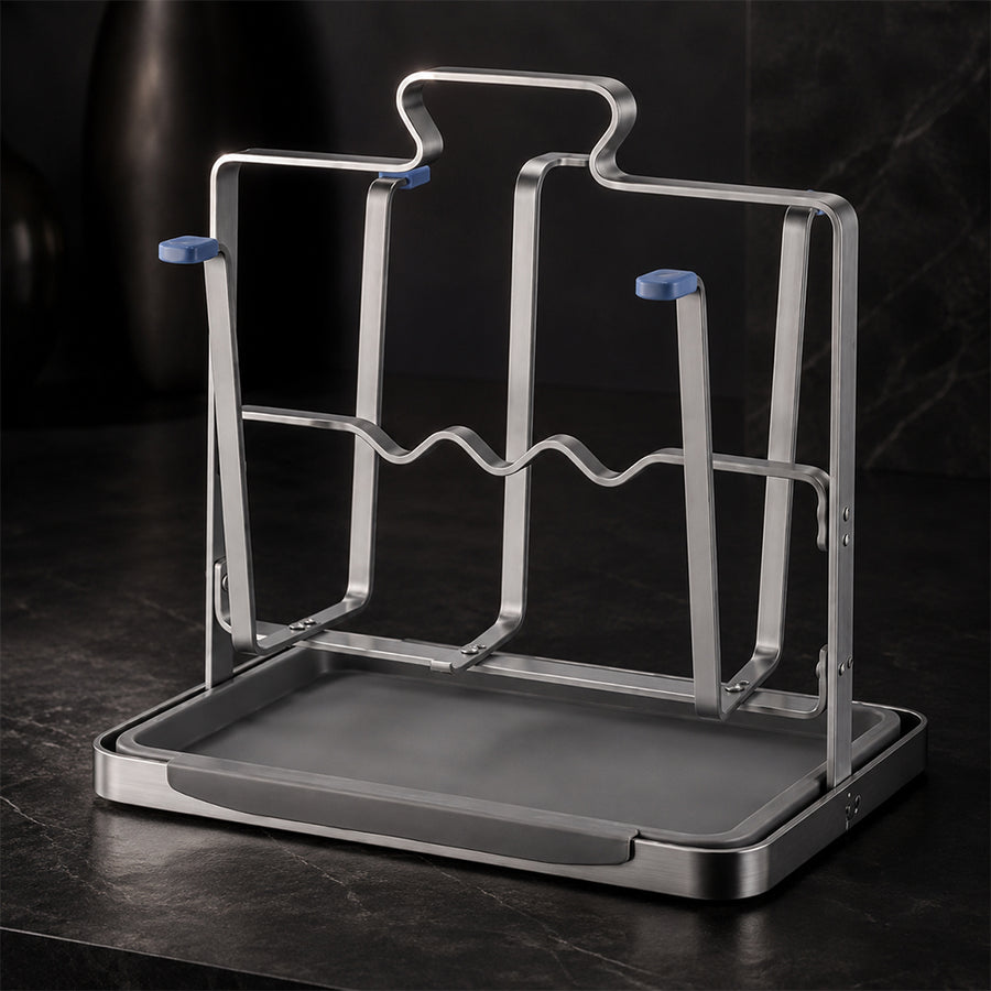 Stainless Steel Cup Drying Rack with Drip Tray for Kitchen Counter