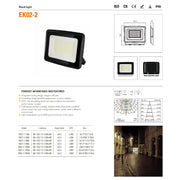 FINNTECK EK02-2 Professional LED Flood Light – Ultra-Durable Security