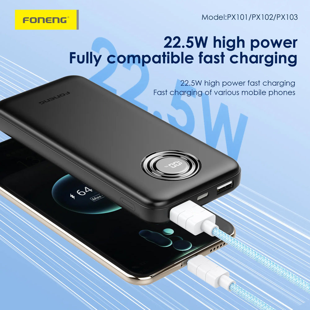 FONENG PX101 10000mAh 22.5W Fast Charging Power Bank