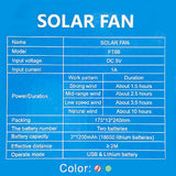 FUSSION Portable Solar Fan FT66 – 5.5V | 1.6W