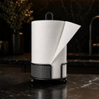 Countertop Paper Towel Holder with Decorative Metal Base - Black
