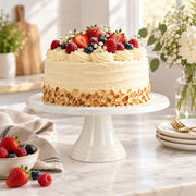 White Porcelain Cake Stand - 30.2cm