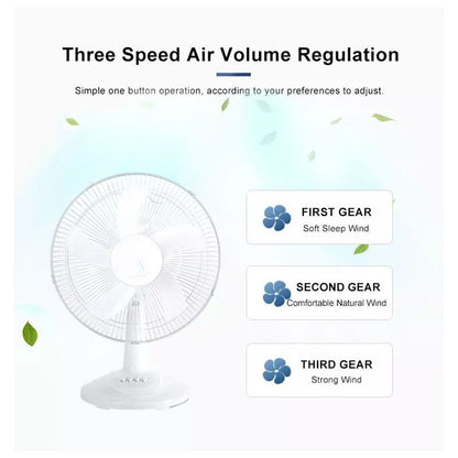 ISTAR 16" Solar Rechargeable Table Fan