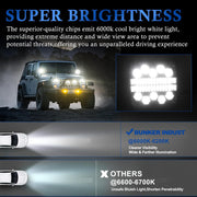 Istar-ST 4-Inch Round LED Car Spot Light - Pack Of 2