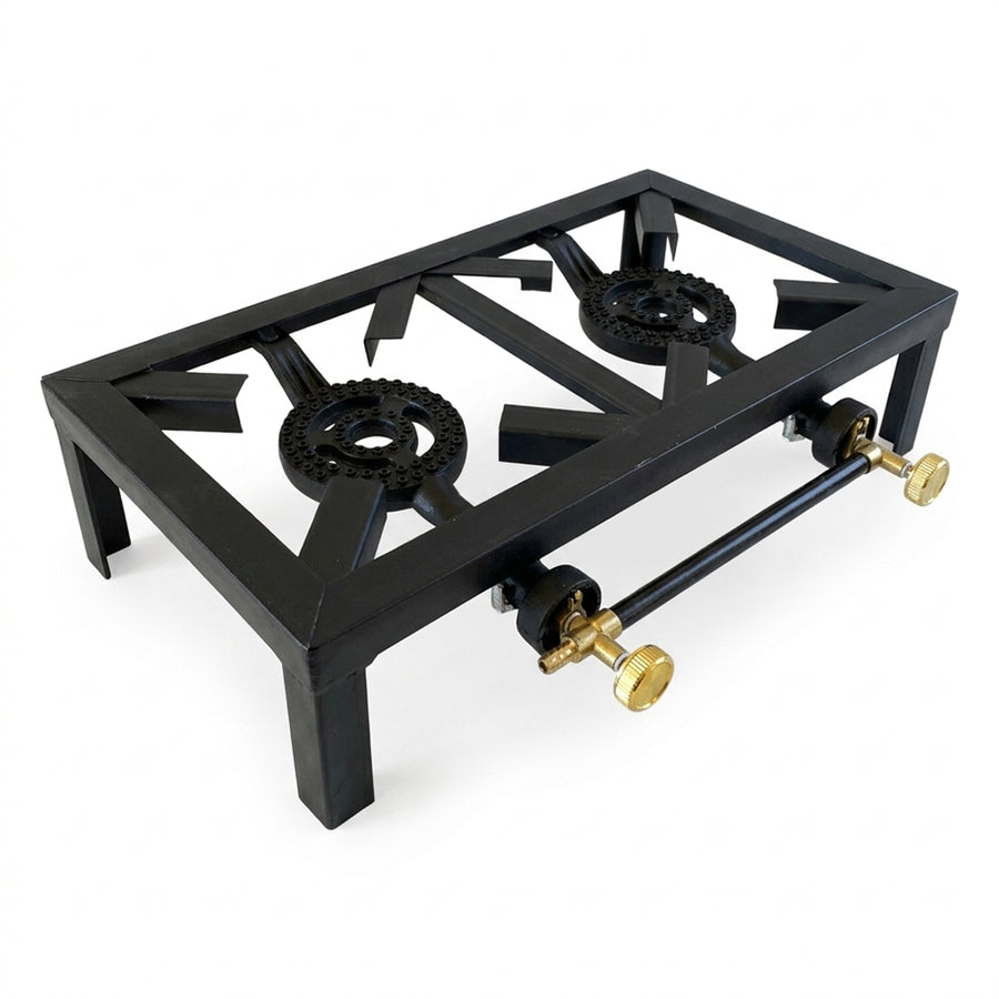 Two Burner Catering Gas Stove – Industrial High-Capacity Boiling Ring