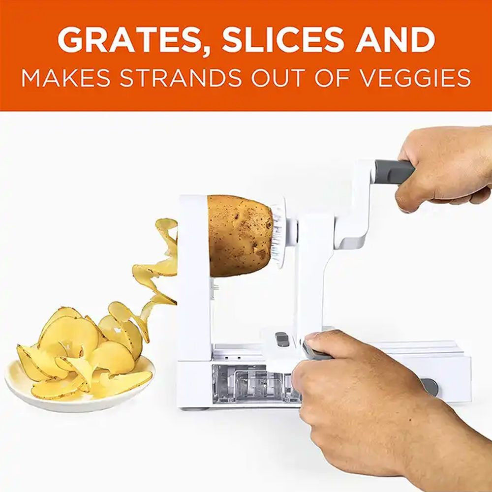 4-in-1 Vegetable Spiralizer – Create Fresh Zucchini & Carrot Noodles Instantly