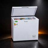 Condere 227L Chest Freezer with Top-Opening Lid - White