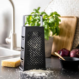 Kitchen Craft Black Non-Stick 9 inch Four-Sided Box Grater