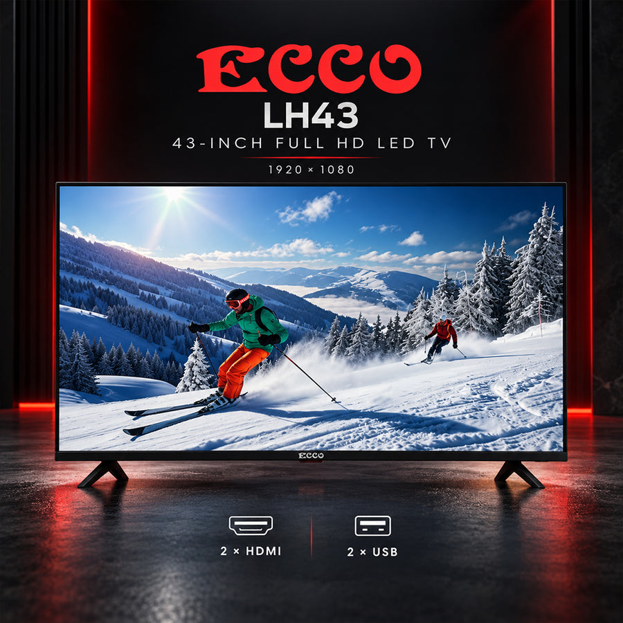 ECCO 43-Inch Full HD LED TV with HDMI & USB