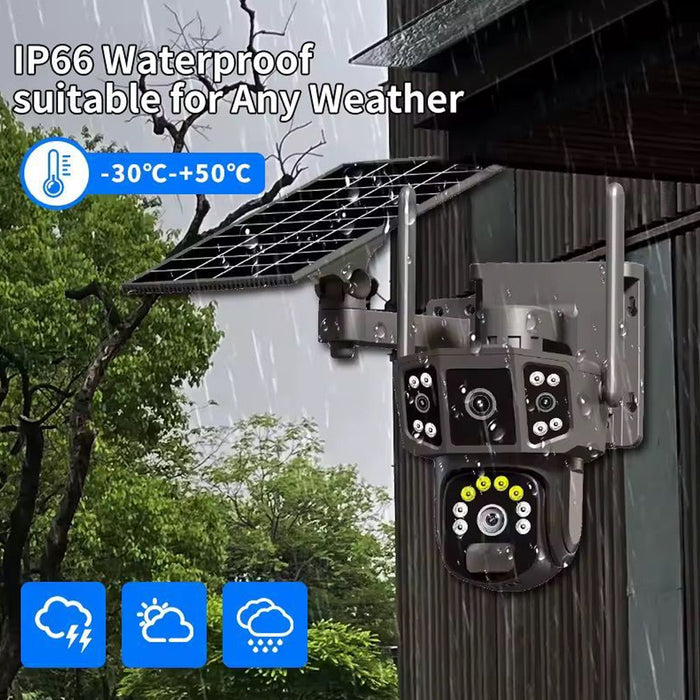 12MP 4G Solar CCTV Security Camera with Night Vision & Motion Detection