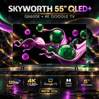 Skyworth 55-Inch 4K UHD QLED Google Smart TV