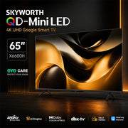 Skyworth 65-Inch Mini LED 4K UHD Google Smart TV with Eye Care