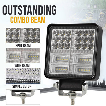 Istar-ST 55mm Dual-Color LED Auxiliary Car Light - Pack Of 2