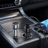 FONENG C08 Dual USB-A 2.4A Metal Car Charger