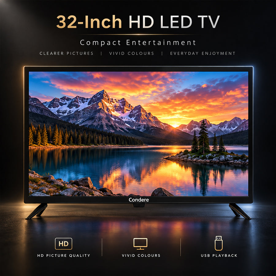 Condere 32-Inch HD LED TV with USB Playback