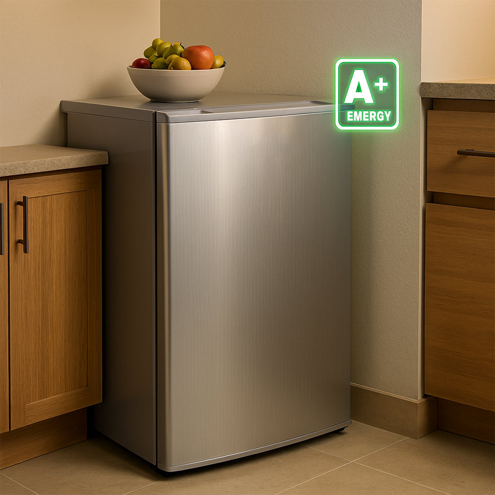 Fussion Stainless Steel Bar Fridge – Compact & Stylish Cooling