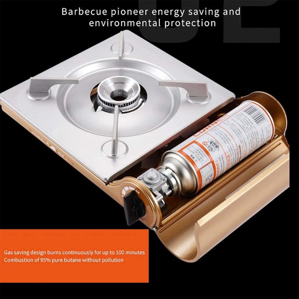Portable Outdoor Butane Gas Stove – Compact Camping Cooker with Case